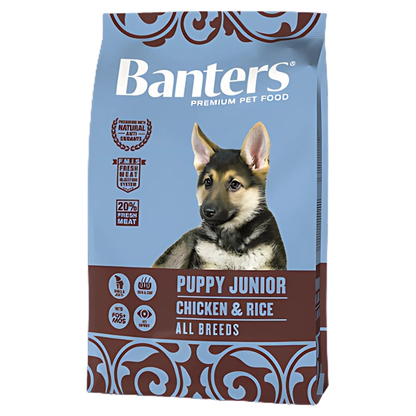 پاپی جونیور همه نژادها طعم مرغ و برنج 15 کیلوگرم