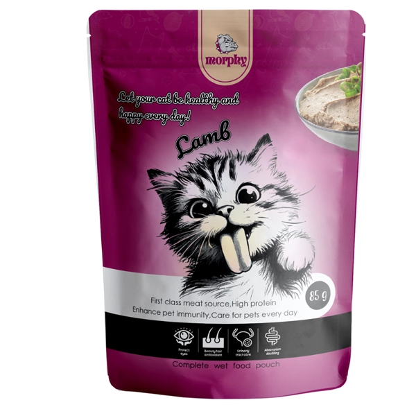 پوچ گربه 128عددی 4 طعم جور مرغ، بوقلمون، گوشت گاو و گوشت بره