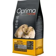 خوراک گربه کیتن اپتیمانوا با طعم مرغ و برنج 8 کیلوگرم