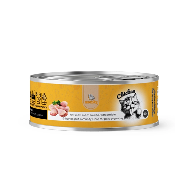 کنسرو گربه با طعم مرغ برند مورفی 170 گرمی (کارتن 48 عددی)